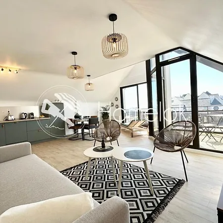 T2 Neuf Top Cocooning Terrasse - Face A La Mer Ploemeur Exterior photo