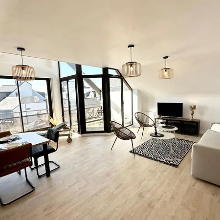 T2 Neuf Top Cocooning Terrasse - Face A La Mer Ploemeur Exterior photo