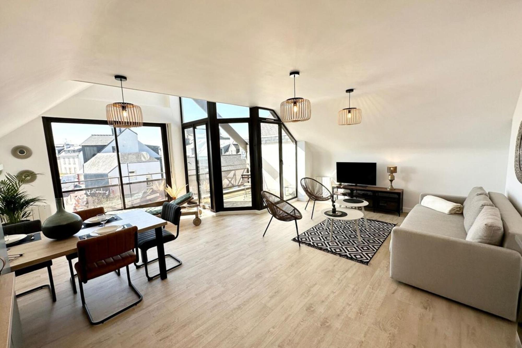T2 Neuf Cocooning Terrasse - Face A La Ploemeur